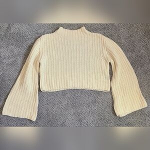 SHEIN Cream Knit Sweater
